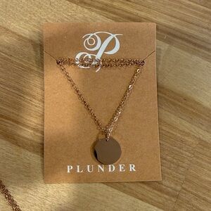 Plunder Rosegold Pendant Necklace